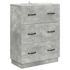 vidaXL Ladenkast Betongrijs 66 x 34,5 x 87 cm Bewerkt hout
