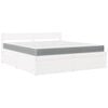 vidaXL Bed met lades en matras massief grenenhout wit 180x200 cm