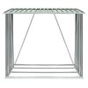 vidaXL Haardhoutschuur 163x83x154 cm gegalvaniseerd staal groen