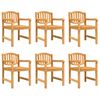 vidaXL Tuinstoelen 6 st 58x59x88 cm massief teakhout