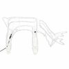 vidaXL Kerstfiguur rendier warmwit 73x31x45 cm