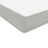 vidaXL Boxspring met matras fluweel lichtgrijs 80x210 cm
