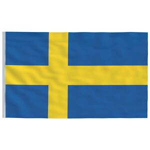 vidaXL Vlag Zweden 90x150 cm