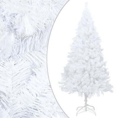 vidaXL Kunstkerstboom met verlichting dikke takken 210 cm wit