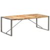 vidaXL Eettafel 220x100x75 cm massief ruw mangohout