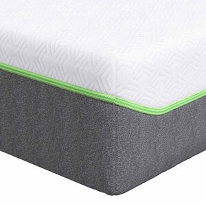 vidaXL Matras Wit en Grijs 100 x 200 cm Jacquard stof