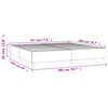 vidaXL Boxspring bed stof lichtgrijs 200x200 cm