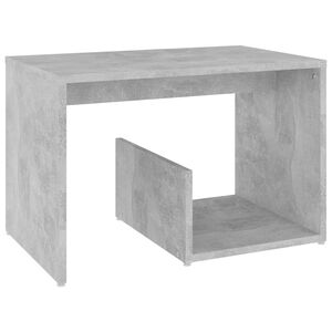 vidaXL Bijzettafel 59x36x38 cm bewerkt hout betongrijs
