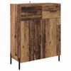 vidaXL Highboard met lade Oud Hout 69,5 x 34 x 180 cm Bewerkt hout