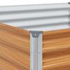 vidaXL Verhoogde plantenbak 485 x 100 x 36 cm Gegalvaniseerd staal