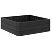 vidaXL Verhoogd bed Zwart 75,5 x 75,5 x 25 cm PP