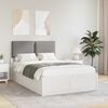 vidaXL Bedframe met Gevoerd Hoofdgedeelte Lichtgrijs 120 x 190 cm