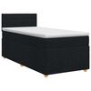 vidaXL Boxspringbed met matras met hoofdeinde Zwart 90 x 200 cm Stof