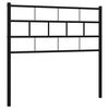 vidaXL Vervangend hoofdbord 100 cm metaal zwart