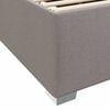 vidaXL Bedframe met matras Taupe 120 x 200 cm Stof