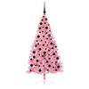 vidaXL Kunstmatig Voorverlicht Kerstboom met 300 LED Roze 180 cm PVC