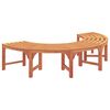 vidaXL Boom bank 4 -Seater 210 x 80 x 45 cm Massief Eucalyptus Hout