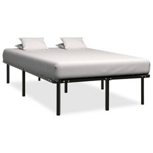 vidaXL Bedframe metaal zwart 180x200 cm