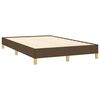 vidaXL Boxspring met matras en LED stof donkerbruin 120x190 cm