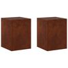 vidaXL Plantenstandaard 2 pcs Roestkleurig 30 x 30 x 40 cm