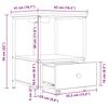 vidaXL Nachtkastje met lade Grijs Sonoma 42 x 41 x 56 cm Bewerkt hout