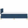 vidaXL Boxspringbed met matras met hoofdeinde Blauw 120 x 190 cm Stof