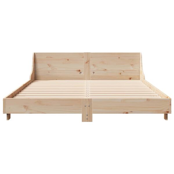 vidaXL Bedframe zonder matras massief grenenhout 150x200 cm