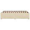 vidaXL Bedframe zonder matras 120x190 cm stof crèmekleurig