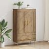 vidaXL Highboard Artisan Eiken 69,5 x 31 x 115 cm Bewerkt hout