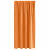 vidaXL Zwart-out Gordijnen met Ringen 2 pcs Oranje 175 x 140 cm