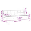 vidaXL Slaapbank stof donkergrijs