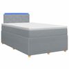 vidaXL Boxspringbed met matras Lichtgrijs 120 x 190 cm Stof