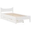 vidaXL Bedframe met lades massief grenenhout wit 90x200 cm