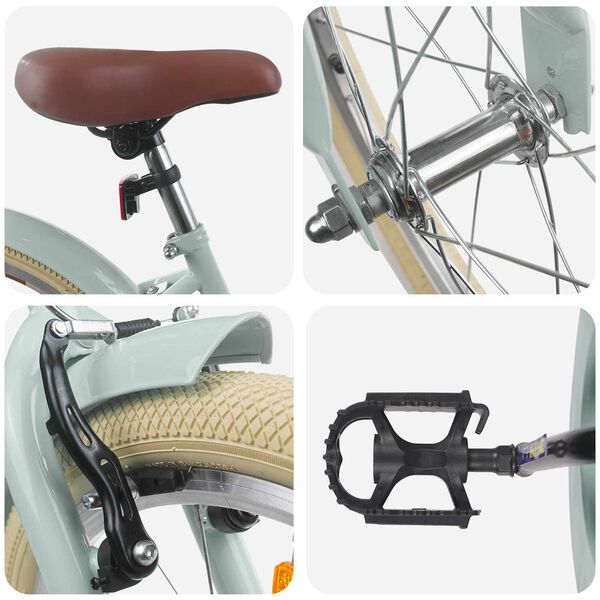 vidaXL Kinderfiets 18 Inch voor 5-7 jaar Lichtgroen