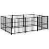 vidaXL Hondenkennel voor buiten 5,63 m&sup2; staal