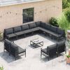 vidaXL Tuin Sofa Set Antraciet Staal