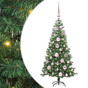 vidaXL Kerstboom met 150 LED met standaard Groen 120 cm PVC