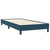 vidaXL Boxspring zonder matras fluweel donkerblauw 100x220 cm