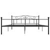 vidaXL Bedframe metaal zwart 180x200 cm