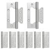 vidaXL Scharnier 8 st 125 x 78 x 13 mm zilver Staal