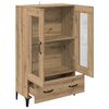 vidaXL Highboard met lade Artisan Eiken 70 x 31 x 115 cm