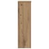 vidaXL Plantenstandaards 2 st 17x17x60 cm hout artisanaal eikenkleurig