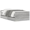 vidaXL Bedframe met lades grijs sonoma eikenkleurig 90x200 cm