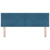 vidaXL Hoofdbord met hoofdeinde Donkerblauw 160 cm Fluweel