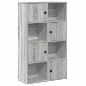 vidaXL Boekenkast 60x24x101,5 cm bewerkt hout grijs sonoma eikenkleur
