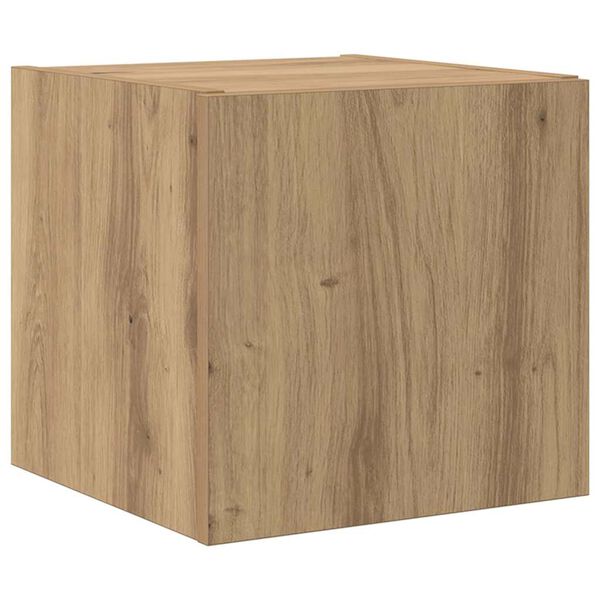 vidaXL TV Wandkast Ambachtelijk eiken 30,5 x 35 x 30 cm Bewerkt hout