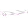 vidaXL Wandschappen zwevend 4 st 80x23,5x3,8 cm MDF wit