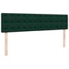 vidaXL Ottoman bed met matrassen en LED's 180x200cm fluweel