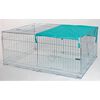Kerbl Huisdierenren met vluchthek 144x112x60 cm chroom