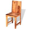 vidaXL Eetkamerstoelen 6 st massief hout